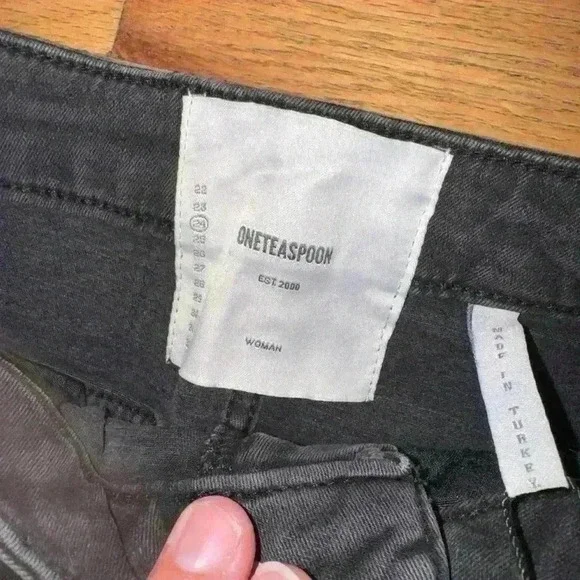 One Teaspoon 2020 Black Swan Denim Mini Skirt NWT Size: 24 - Picture 5 of 10